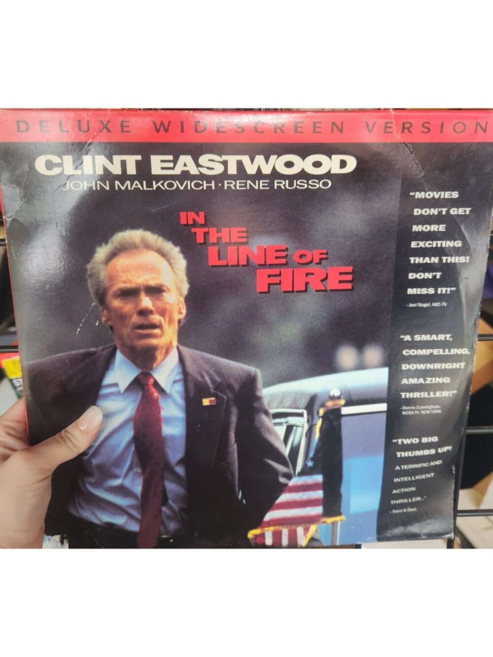 In The Line Of Fire Laserdisc Clint Eastwood 1993